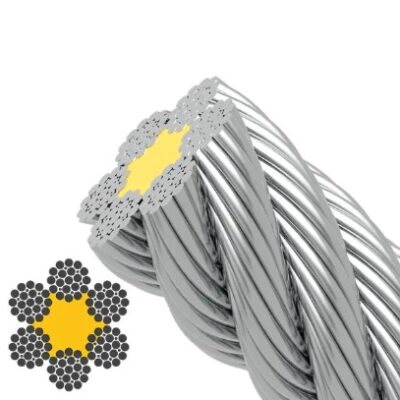 Elevator Rope (Steel Core, 6.5 mm – 6×19)
